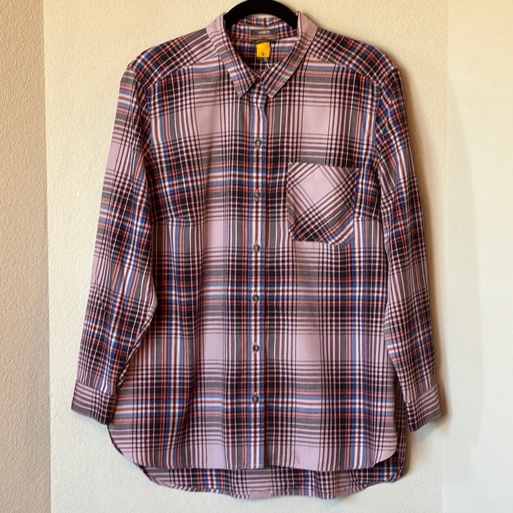 Eddie Bauer Expedition Flex Plaid Flannel Shirt XL NWT
